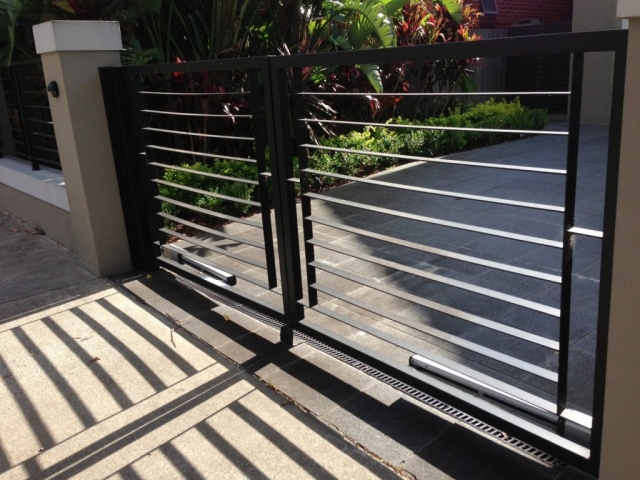 Automatic sliding gates custom design steel Sydney