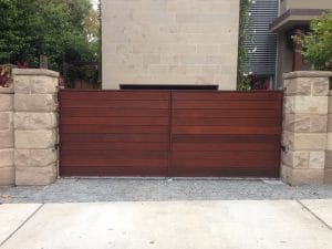 automatic gates custome timber design